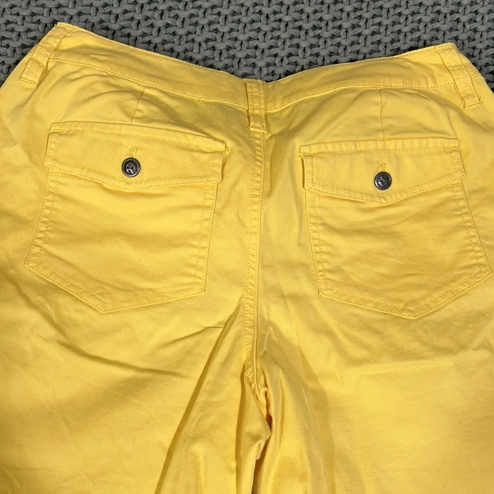 Chico’s Women’s Shorts Size S Yellow Color - Picture 4 of 13